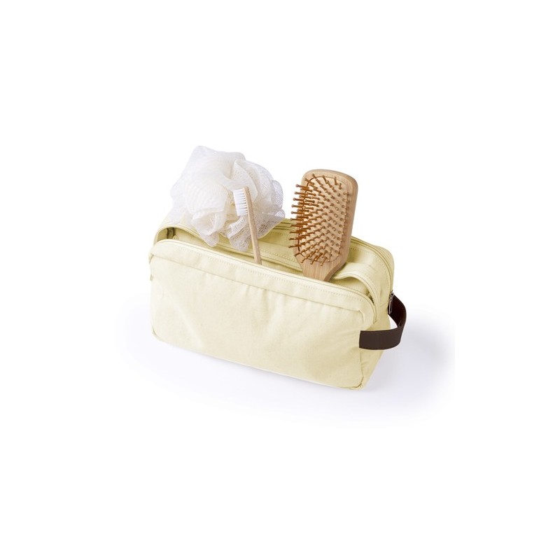 Trousse de Toilette Personnalisée Éco-responsable Raberu Matières : toile Couleurs : bleu marine objet promotionnel éco-responsa