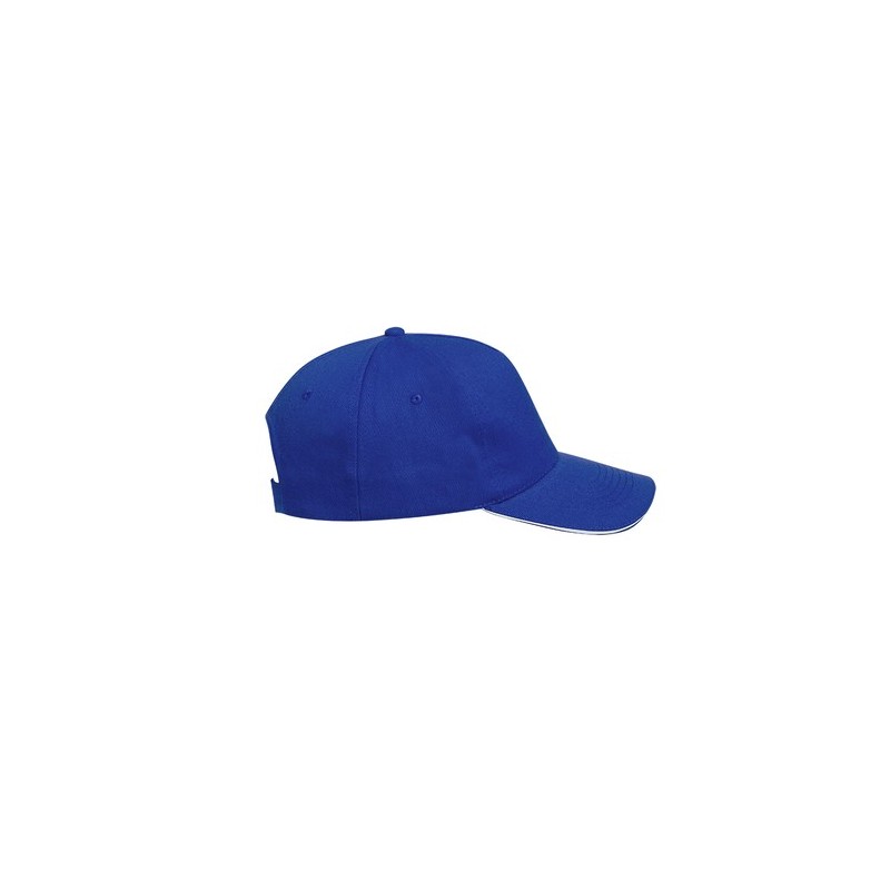 Casquette Éco-responsable Personnalisable Sandrok Couleurs : bleu Matières : polyester recyclé objet promo petit budget
