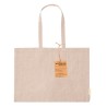 Sac Éco-responsable et Pratique de Shopping Bonillo pas cher Matières : coton recyclé Couleurs : vert marquage couleur éclatante
