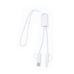 Câble de Charge Éco-responsable Personnalisé pas cher - Surgex Matières : ABS Couleurs : blanc
