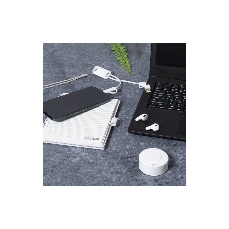 Câble de Charge Éco-responsable Personnalisé pas cher - Surgex Matières : ABS Couleurs : blanc impression haute définition