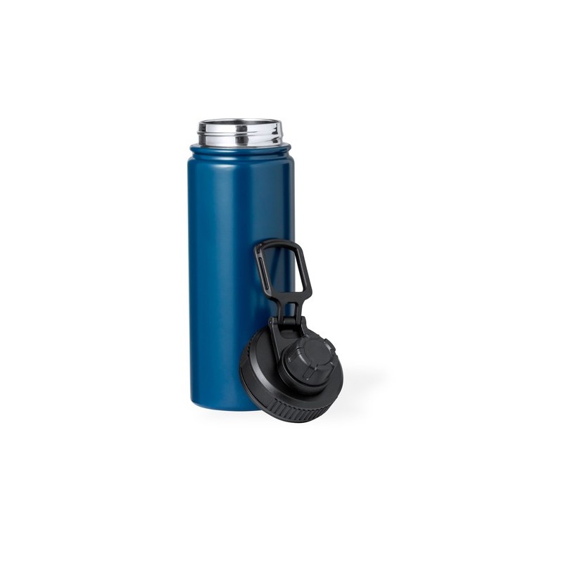 Bidon Isotherme Thermique Premium Personnalisé Corvac Matières : acier inoxydable Couleurs : noir cadeau affaires élégant
