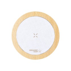 Chargeur Sans Fil Éco-responsable Personnalisé 15W - Kuzgal Matières : bois 2