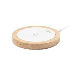 Chargeur Sans Fil Éco-responsable Personnalisé 15W - Kuzgal Matières : bois goodies publicitaire événementiel