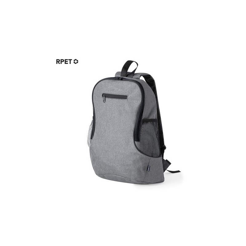 Sac à Dos Durable Personnalisable Sergli Matières : PET recyclé Couleurs : rouge marquage laser ultra précis