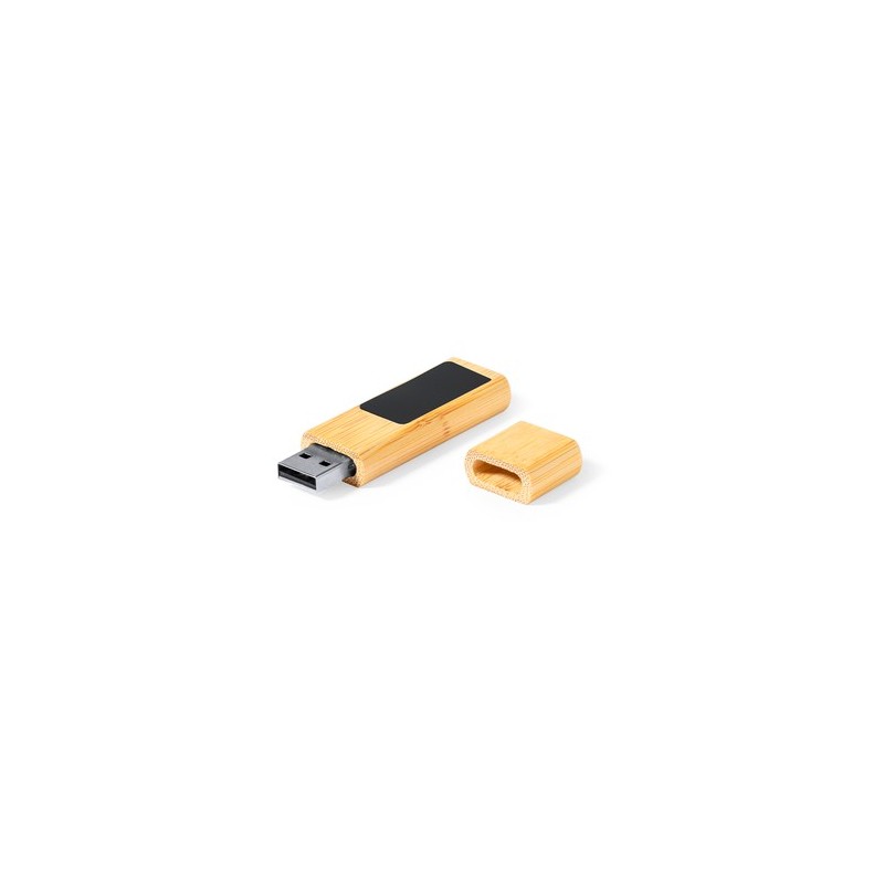 Clé USB 16GB personnalisée Afroks Matières : bambou cadeau entreprise pas cher