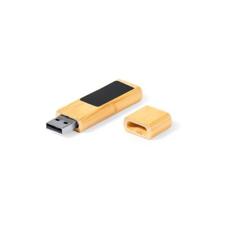 Clé USB 16GB personnalisée Afroks Matières : bambou cadeau entreprise pas cher