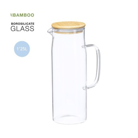Carafe Personnalisée Éco-responsable Objets Publicitaires Dibrix Matières : bambou