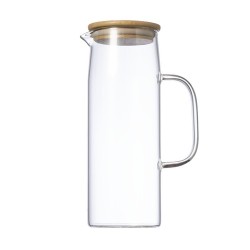 Carafe Personnalisée Éco-responsable Objets Publicitaires Dibrix Matières : bambou marquage laser ultra précis