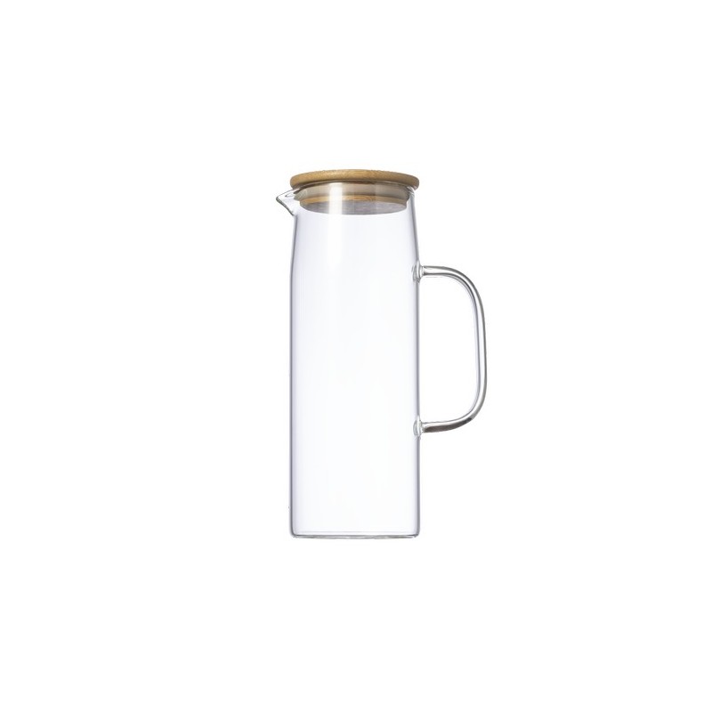 Carafe Personnalisée Éco-responsable Objets Publicitaires Dibrix Matières : bambou marquage laser ultra précis