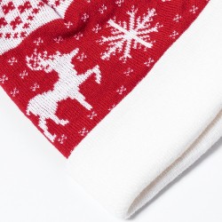 Bonnet personnalisé de Noël - Elenix Matières : acrylique Couleurs : rouge goodies publicitaire événementiel