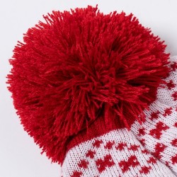 Bonnet personnalisé de Noël - Elenix Matières : acrylique Couleurs : rouge impression haute définition