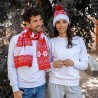 Bonnet personnalisé de Noël - Elenix Matières : acrylique Couleurs : rouge cadeau collaborateur premium