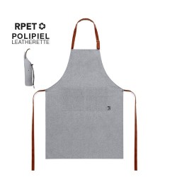 Tablier Éco-responsable Pratique Personnalisé pas cher - Hanaku Matières : PET recyclé Couleurs : gris 2