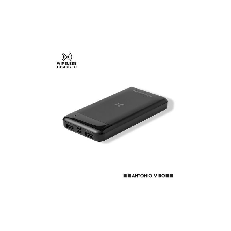 Power Bank Élégant Personnalisé 5000 mAh pas cher Baliok Couleurs : noir personnalisable avec votre logo