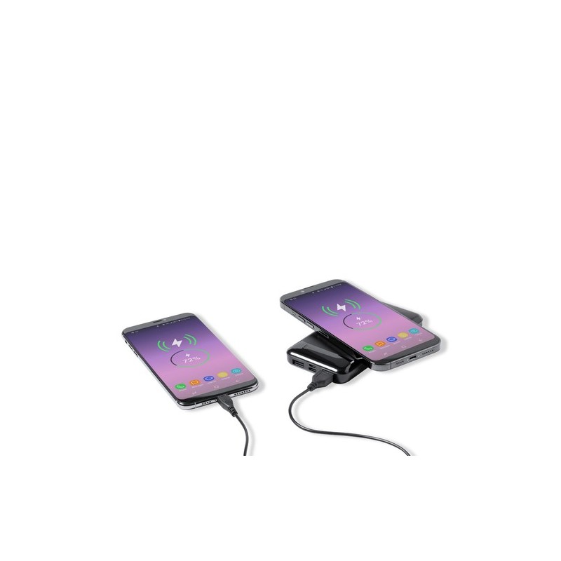 Power Bank Élégant Personnalisé 5000 mAh pas cher Baliok Couleurs : noir impression haute définition