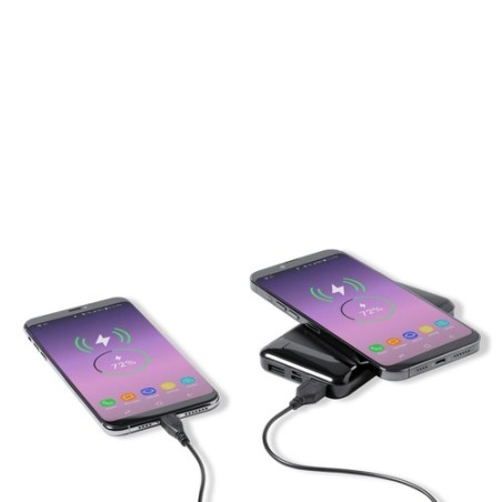 Power Bank Élégant Personnalisé 5000 mAh pas cher Baliok Couleurs : noir impression haute définition