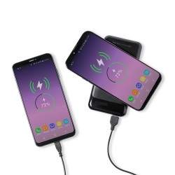 Power Bank Élégant Personnalisé 5000 mAh pas cher Baliok Couleurs : noir marquage laser ultra précis
