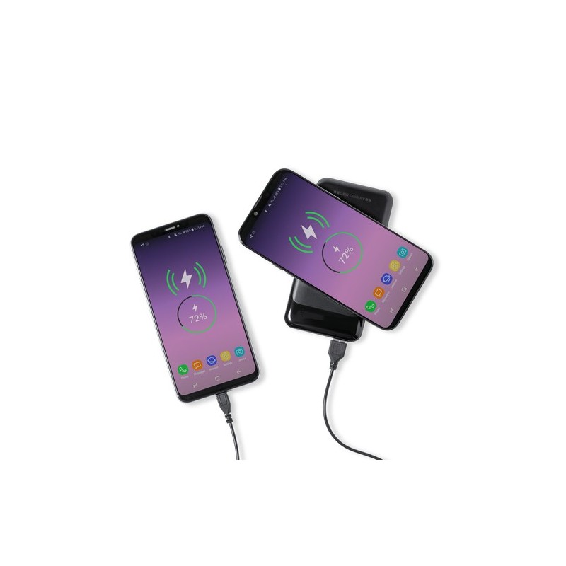 Power Bank Élégant Personnalisé 5000 mAh pas cher Baliok Couleurs : noir marquage laser ultra précis