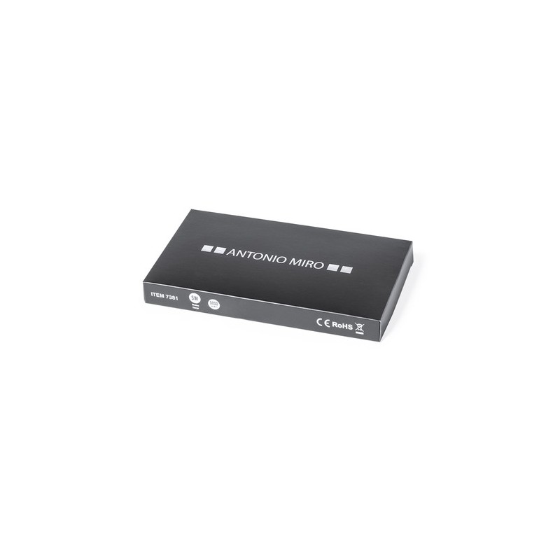 Power Bank Élégant Personnalisé 5000 mAh pas cher Baliok Couleurs : noir objet promotionnel éco-responsable
