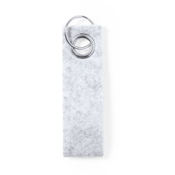 Porte-Clés Éco-responsable Personnalisé Pratique Triax Matières : PET recyclé Couleurs : gris