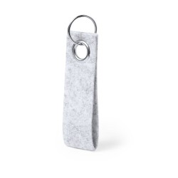 Porte-Clés Éco-responsable Personnalisé Pratique Triax Matières : PET recyclé Couleurs : gris cadeau entreprise pas cher