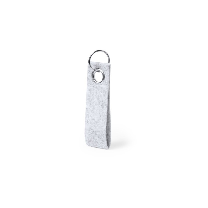 Porte-Clés Éco-responsable Personnalisé Pratique Triax Matières : PET recyclé Couleurs : gris cadeau entreprise pas cher