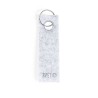 Porte-Clés Éco-responsable Personnalisé Pratique Triax Matières : PET recyclé Couleurs : gris goodies publicitaire événementiel