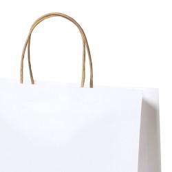 Sac Résistant Éco-responsable Personnalisé - Cynthia Matières : papier recyclé Couleurs : blanc goodies publicitaire événementie