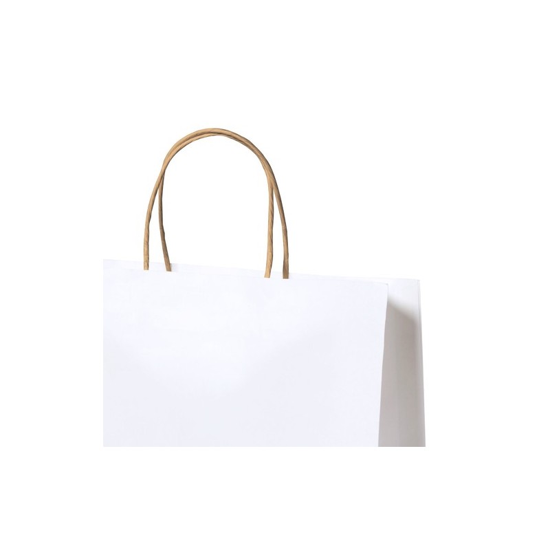Sac Résistant Éco-responsable Personnalisé - Cynthia Matières : papier recyclé Couleurs : blanc goodies publicitaire événementie