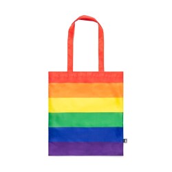 Sac Pratique Éco-responsable Personnalisé pour vos Achats - Rubiros Matières : PET recyclé Couleurs : rainbow