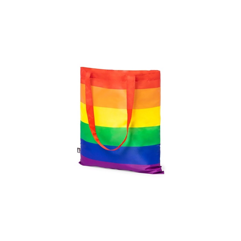 Sac Pratique Éco-responsable Personnalisé pour vos Achats - Rubiros Matières : PET recyclé Couleurs : rainbow cadeau entreprise 