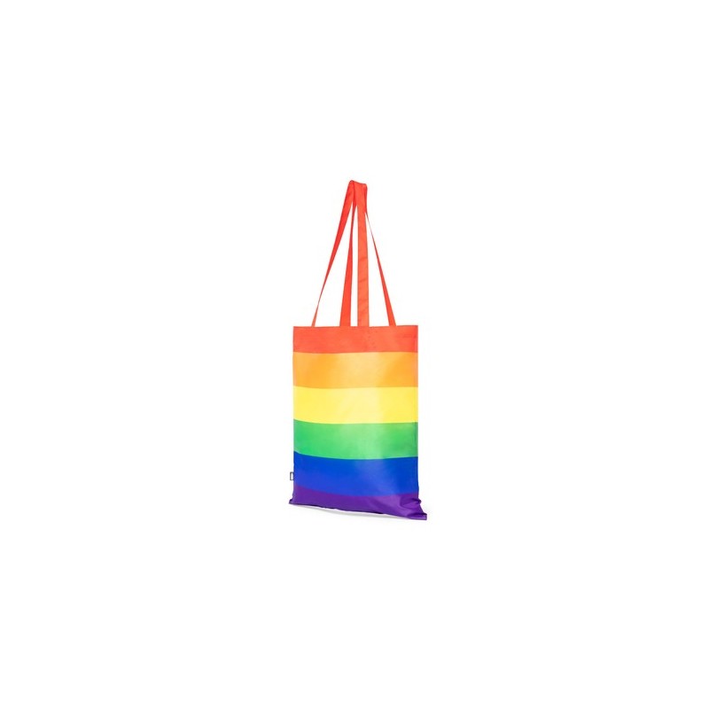 Sac Pratique Éco-responsable Personnalisé pour vos Achats - Rubiros Matières : PET recyclé Couleurs : rainbow goodies publicitai