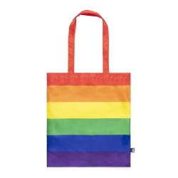 Sac Pratique Éco-responsable Personnalisé pour vos Achats - Rubiros Matières : PET recyclé Couleurs : rainbow marquage laser ult