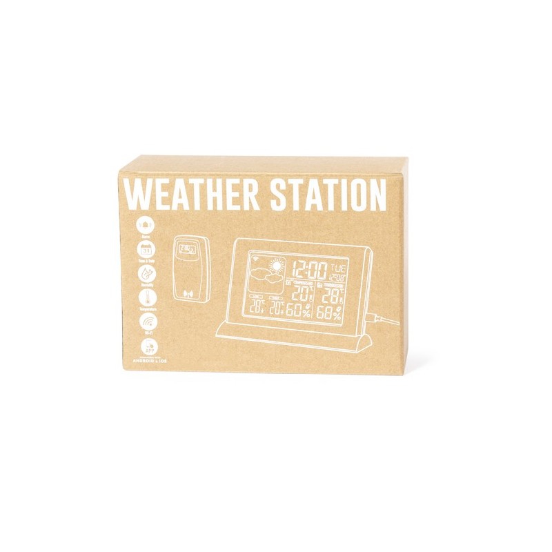 Station Météo Personnalisée Élégante Précis Lautar - Prix Abordable Couleurs : noir goodies entreprise design