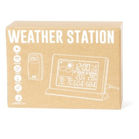 Station Météo Personnalisée Élégante Précis Lautar - Prix Abordable Couleurs : noir goodies entreprise design