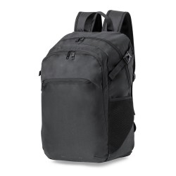 Sac à Dos Personnalisé Professionnel - Jolens pas cher Matières : polyester Couleurs : noir objet promotionnel éco-responsable
