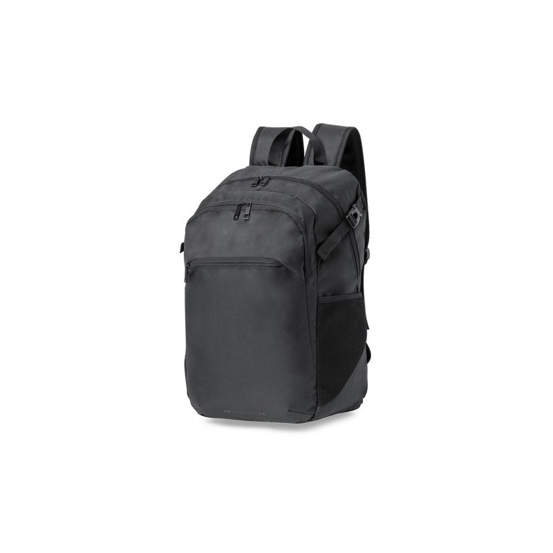 Sac à Dos Personnalisé Professionnel - Jolens pas cher Matières : polyester Couleurs : noir objet promotionnel éco-responsable