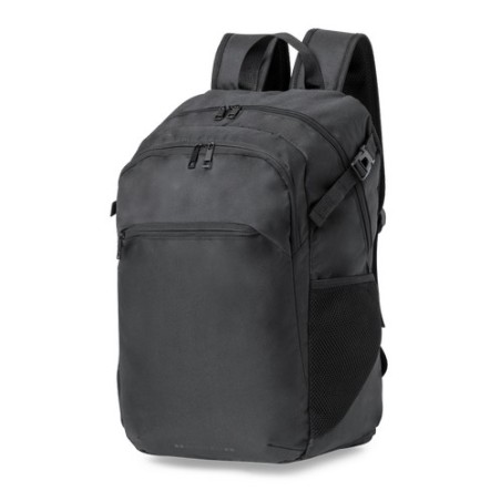 Sac à Dos Personnalisé Professionnel - Jolens pas cher Matières : polyester Couleurs : noir objet promotionnel éco-responsable