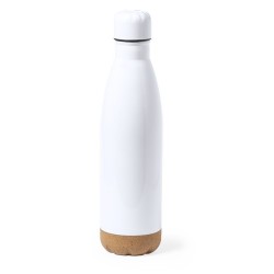 Bidon Personnalisé Publicitaire de Sublimation Pooch - Cadeau Unique Matières : liège Couleurs : blanc objet promotionnel éco-re