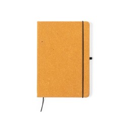 Bloc Notes Éco-responsable Personnalisé pas cher - Tefan Matières : cuir recyclé Couleurs : marron
