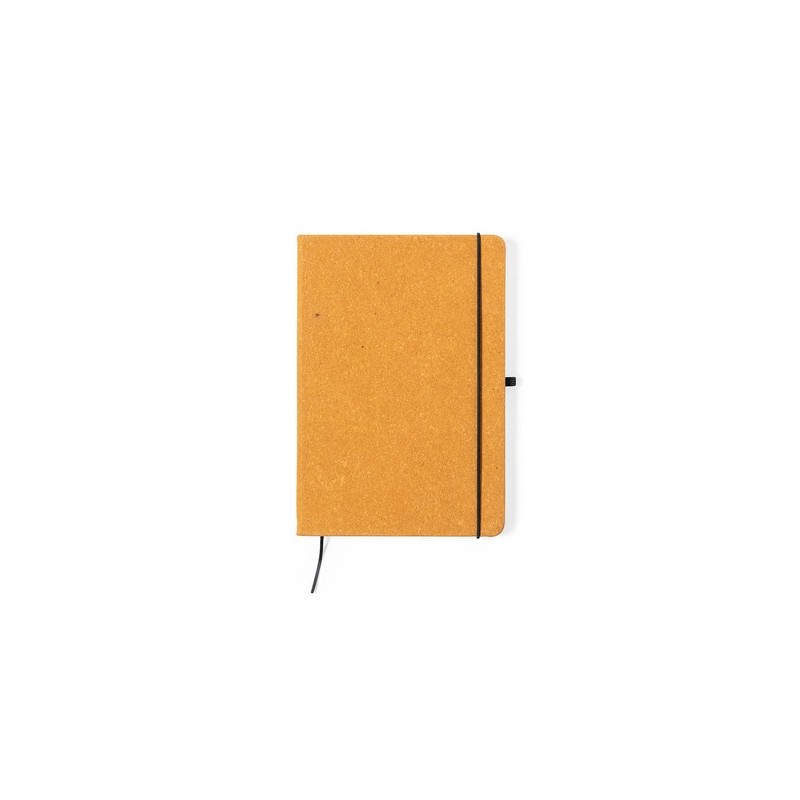 Bloc Notes Éco-responsable Personnalisé pas cher - Tefan Matières : cuir recyclé Couleurs : marron