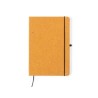 Bloc Notes Éco-responsable Personnalisé pas cher - Tefan Matières : cuir recyclé Couleurs : marron