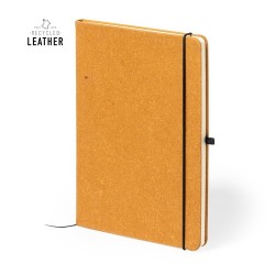 Bloc Notes Éco-responsable Personnalisé pas cher - Tefan Matières : cuir recyclé Couleurs : marron 2