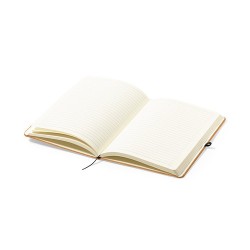 Bloc Notes Éco-responsable Personnalisé pas cher - Tefan Matières : cuir recyclé Couleurs : marron goodies publicitaire événemen