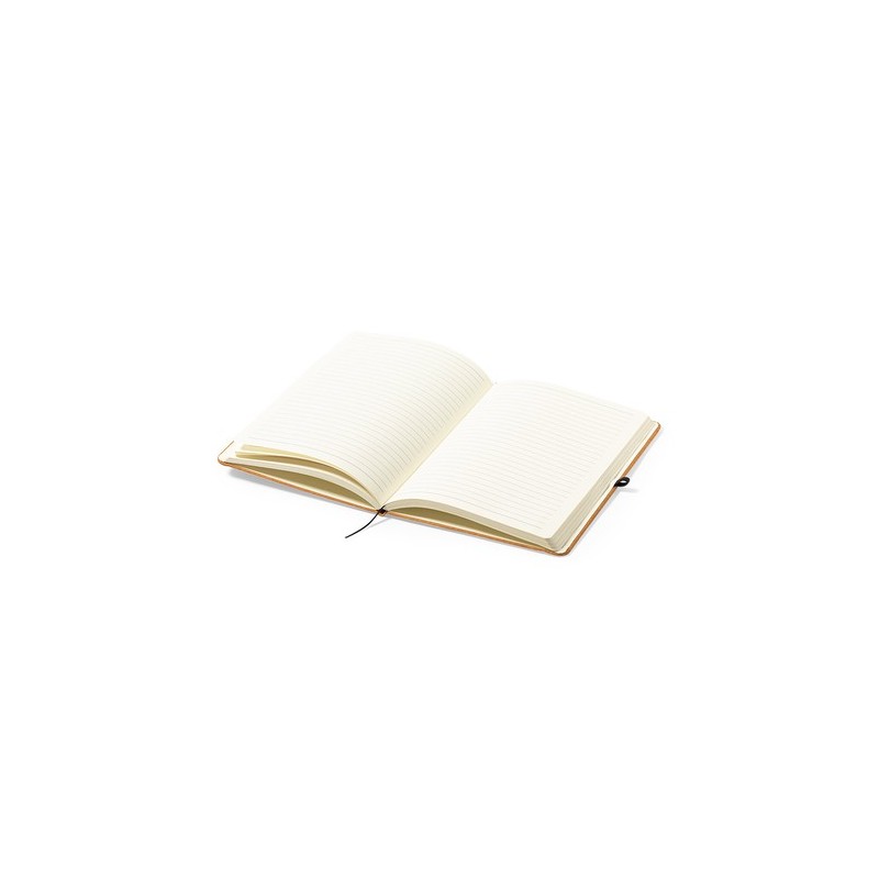 Bloc Notes Éco-responsable Personnalisé pas cher - Tefan Matières : cuir recyclé Couleurs : marron goodies publicitaire événemen