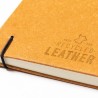 Bloc Notes Éco-responsable Personnalisé pas cher - Tefan Matières : cuir recyclé Couleurs : marron impression haute définition