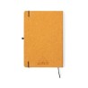 Bloc Notes Éco-responsable Personnalisé pas cher - Tefan Matières : cuir recyclé Couleurs : marron marquage laser ultra précis
