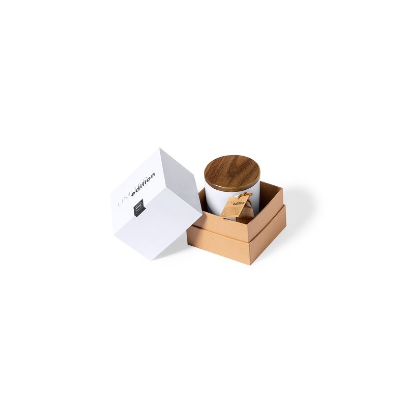 Tasse Édition Limitée Personnalisée Haruncal Matières : bois Couleurs : blanc marquage laser ultra précis