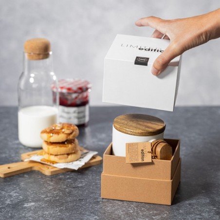 Tasse Édition Limitée Personnalisée Haruncal Matières : bois Couleurs : blanc objet promotionnel éco-responsable